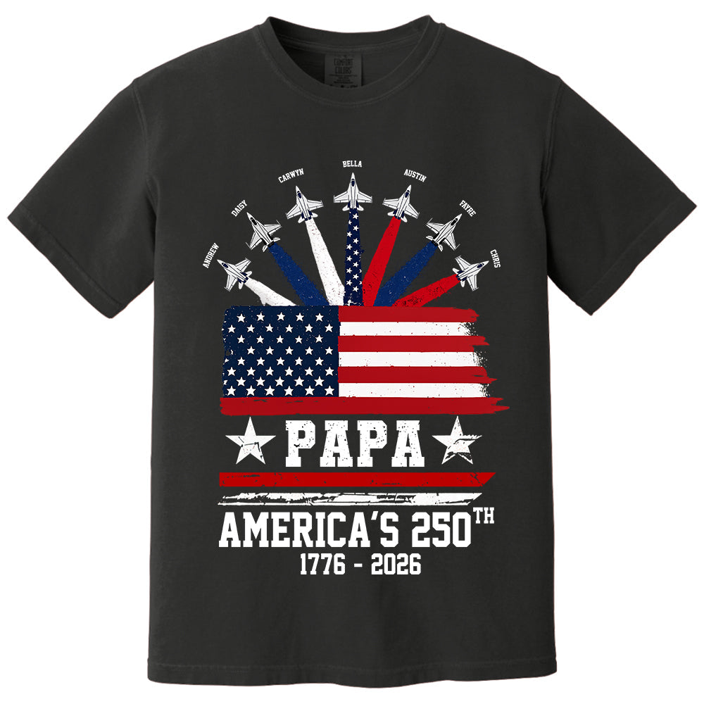 Custom Papa America 250th Anniversary, Gift For Dad Grandpa L0411 TH23
