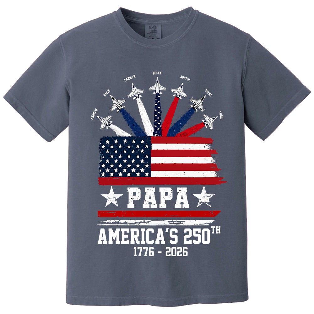Custom Papa America 250th Anniversary, Gift For Dad Grandpa L0411 TH23