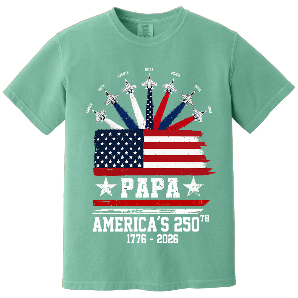 Custom Papa America 250th Anniversary, Gift For Dad Grandpa L0411 TH23