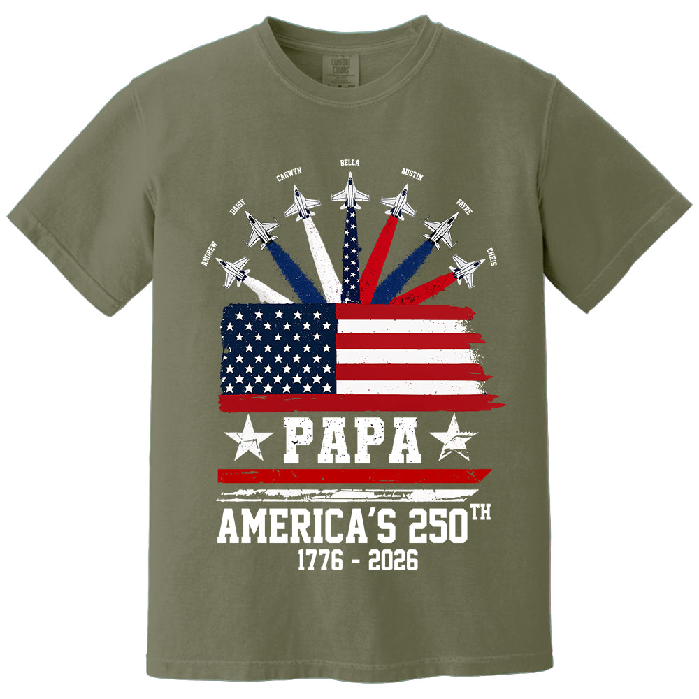 Custom Papa America 250th Anniversary, Gift For Dad Grandpa L0411 TH23