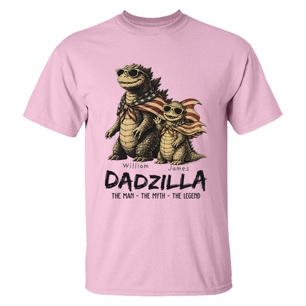 Custom Dadzilla The Man The Myth The Legend Shirt , Gifts For Father Day L0411 VH01