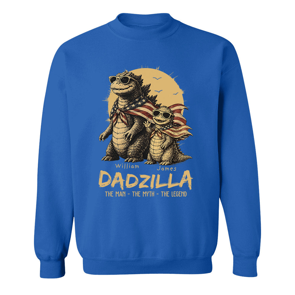 Custom Dadzilla The Man The Myth The Legend Shirt , Gifts For Father Day L0411 VH01