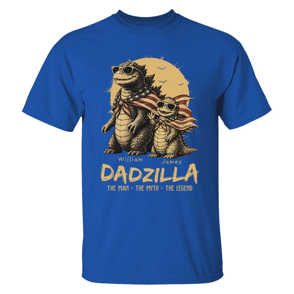 Custom Dadzilla The Man The Myth The Legend Shirt , Gifts For Father Day L0411 VH01