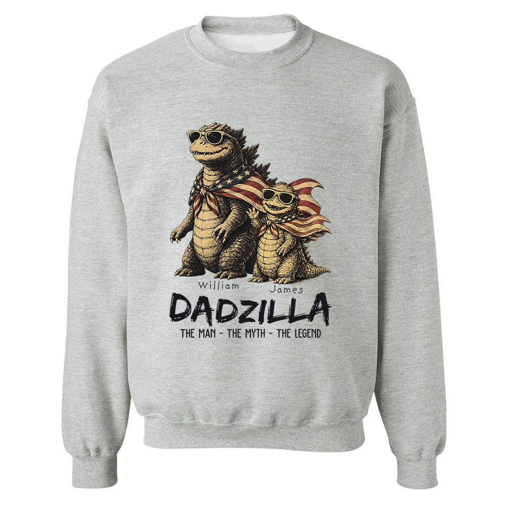 Custom Dadzilla The Man The Myth The Legend Shirt , Gifts For Father Day L0411 VH01