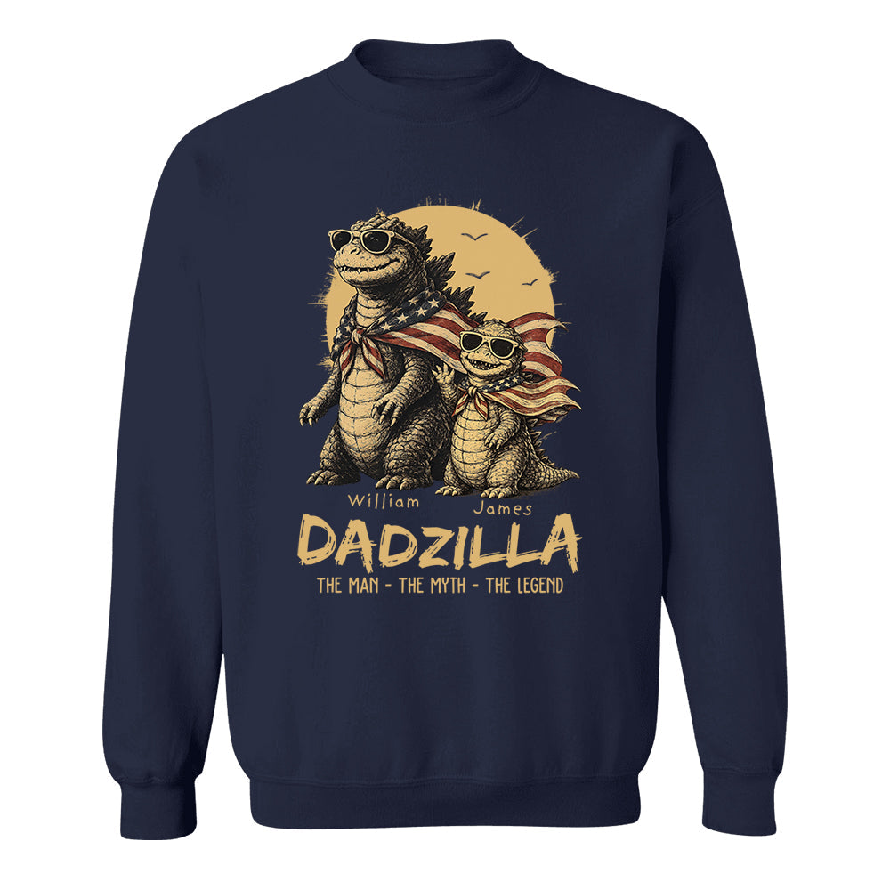 Custom Dadzilla The Man The Myth The Legend Shirt , Gifts For Father Day L0411 VH01