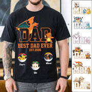 Pokedad Best Dad Ever, Personalized PokeDad Dad Est Shirt, Gift For Father's Day, Gift For Dad Husband MI209 TH23