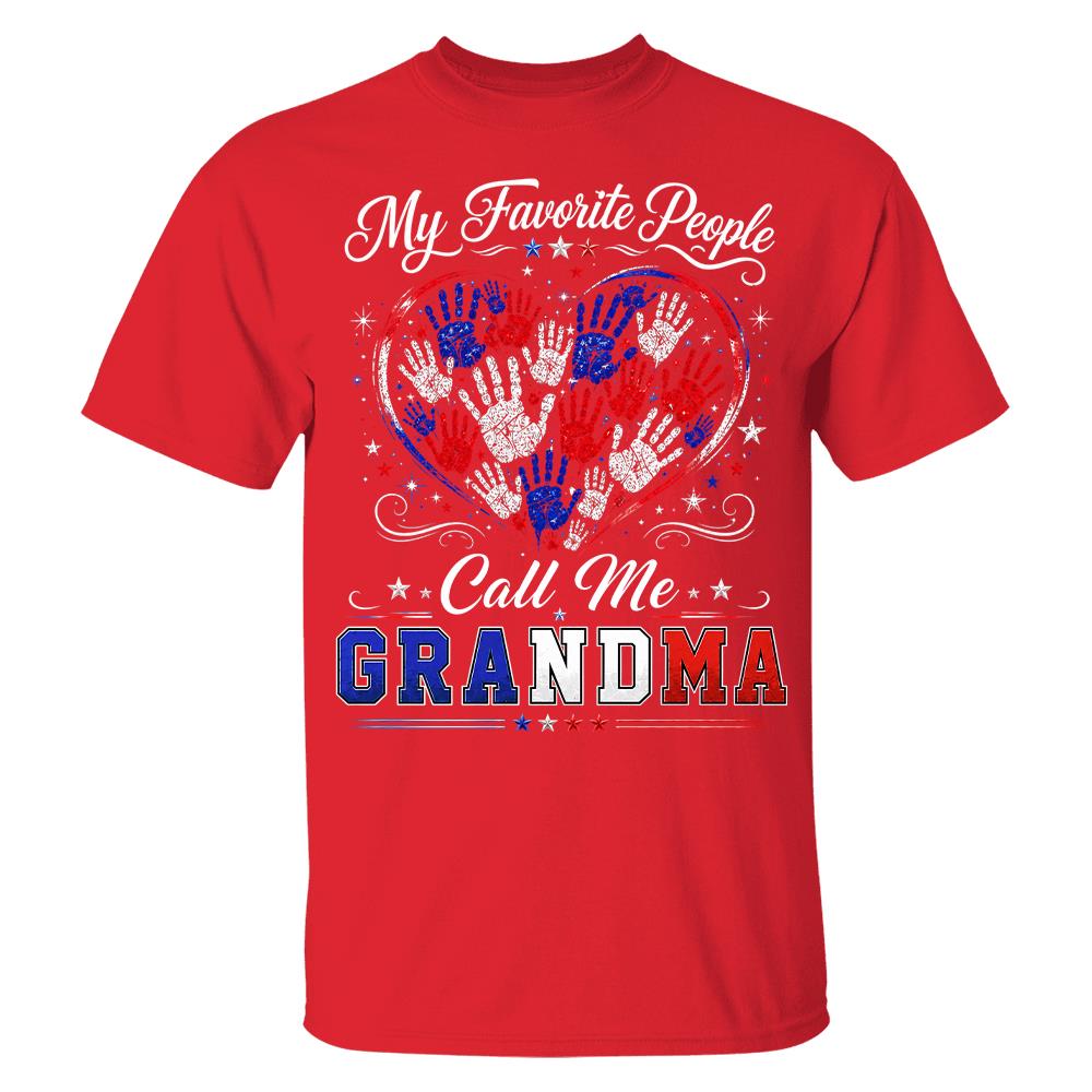 Personalized My Favorite People Call Me Grandma 250 Years American Shirt Hv01