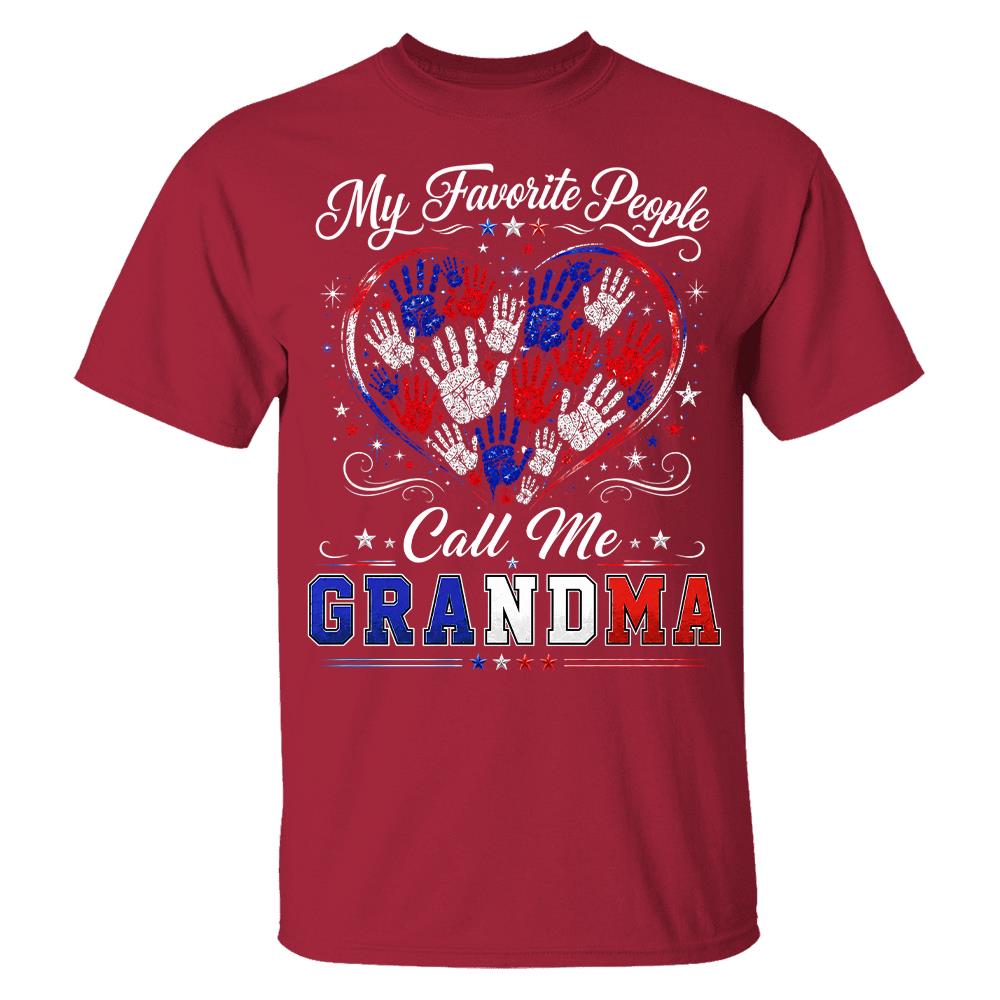 Personalized My Favorite People Call Me Grandma 250 Years American Shirt Hv01