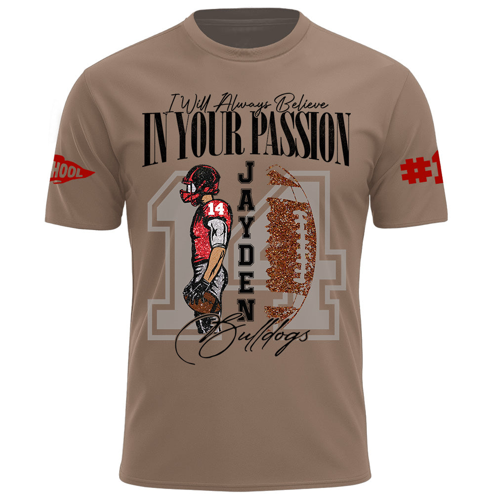 Personalized Vintage “Biggest Fan” Football Shirt, Custom School Team Name, Game Day Shirt, Gift For Football Lovers T1807 Pt99
