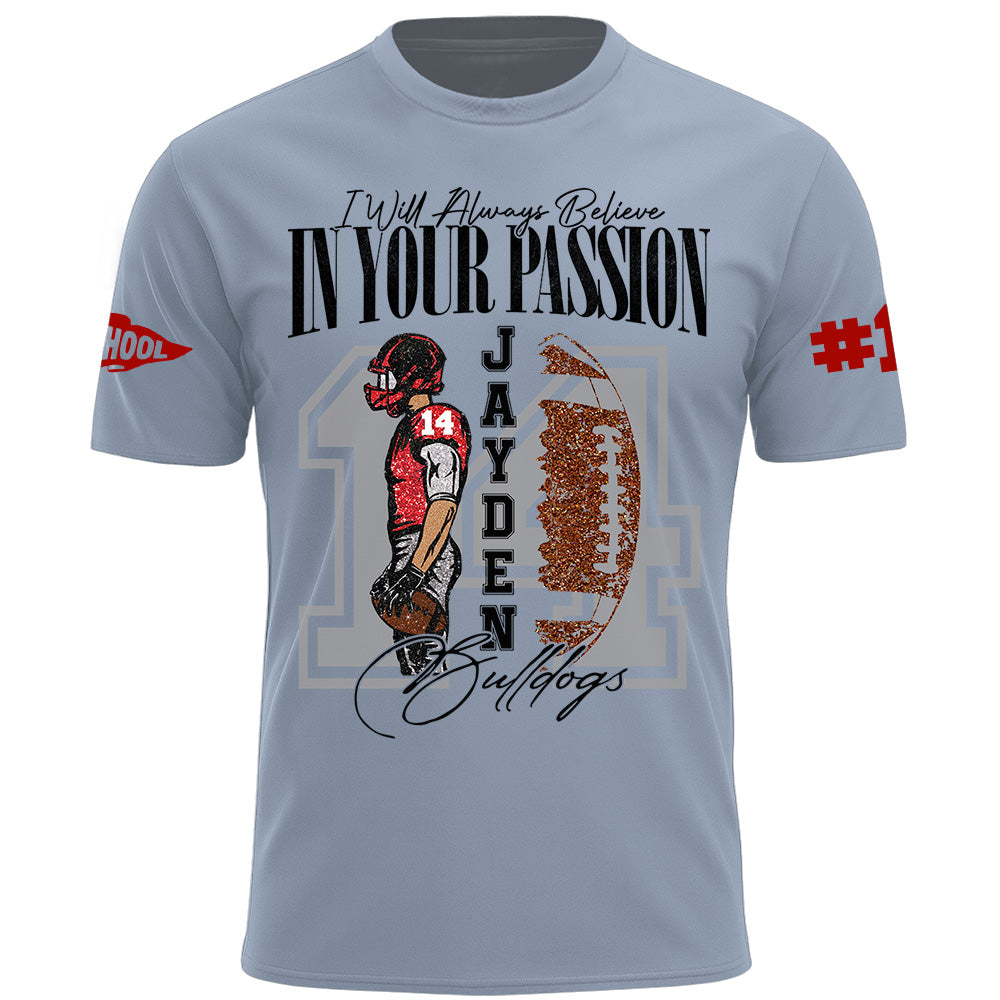 Personalized Vintage “Biggest Fan” Football Shirt, Custom School Team Name, Game Day Shirt, Gift For Football Lovers T1807 Pt99