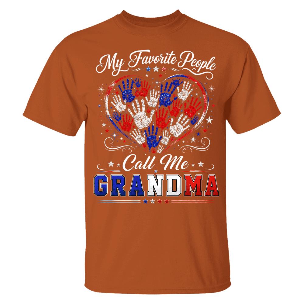 Personalized My Favorite People Call Me Grandma 250 Years American Shirt Hv01