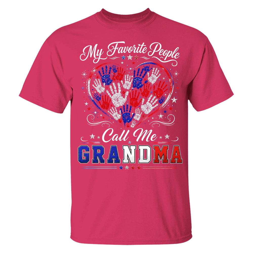 Personalized My Favorite People Call Me Grandma 250 Years American Shirt Hv01