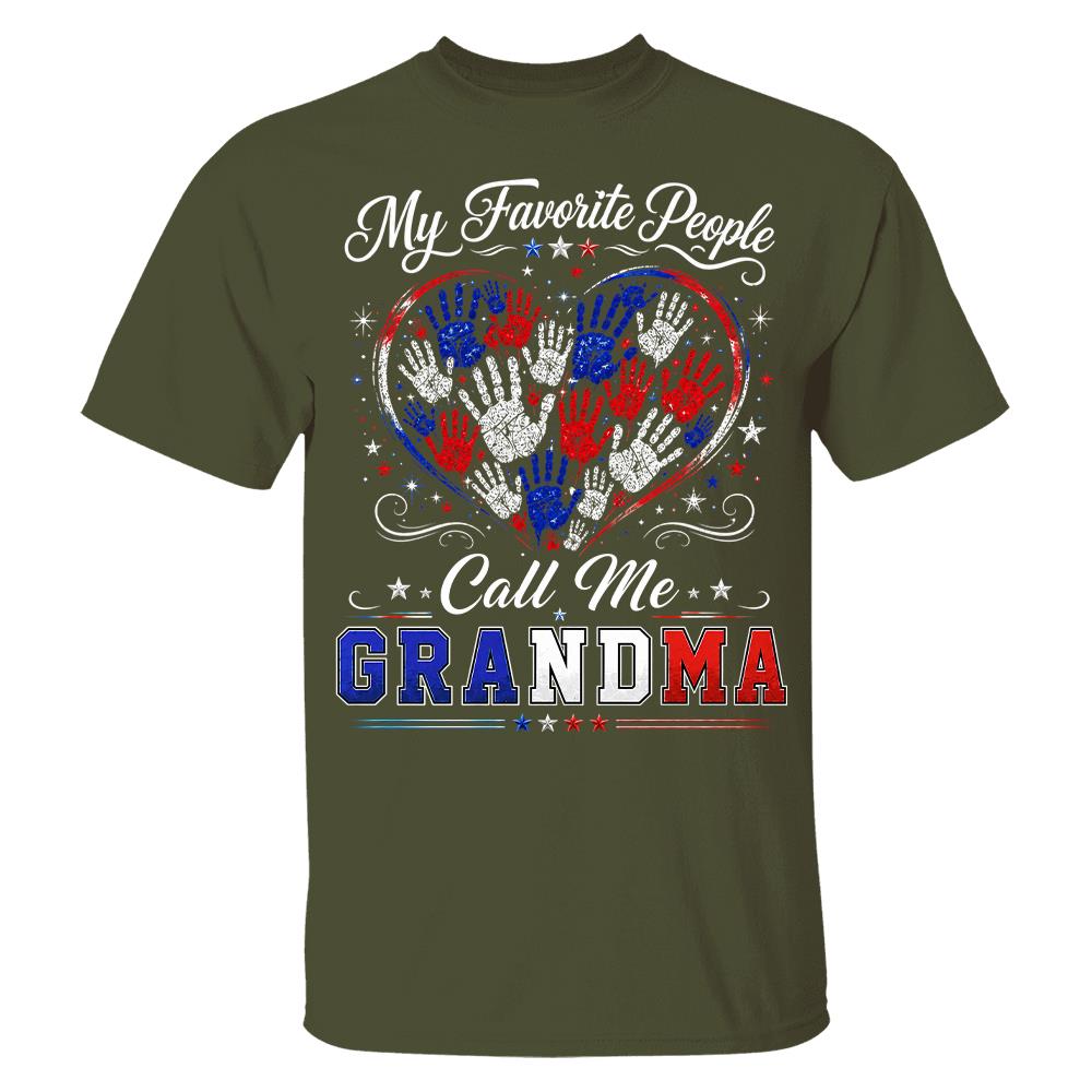 Personalized My Favorite People Call Me Grandma 250 Years American Shirt Hv01