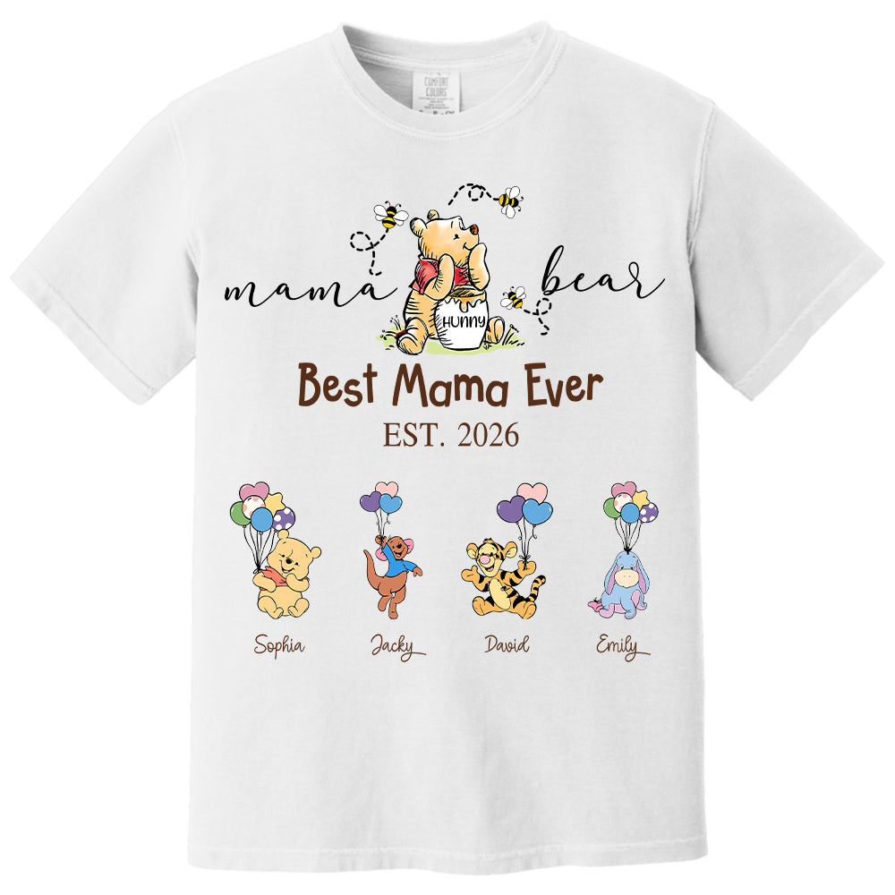 Custom Mama Grandma Bear  Sweatshirt, Mama Bear Shirt, Personalized Shirt Gift For Mom, Grandma, Custom Mother's Day Sweatshirt Shirt MI209