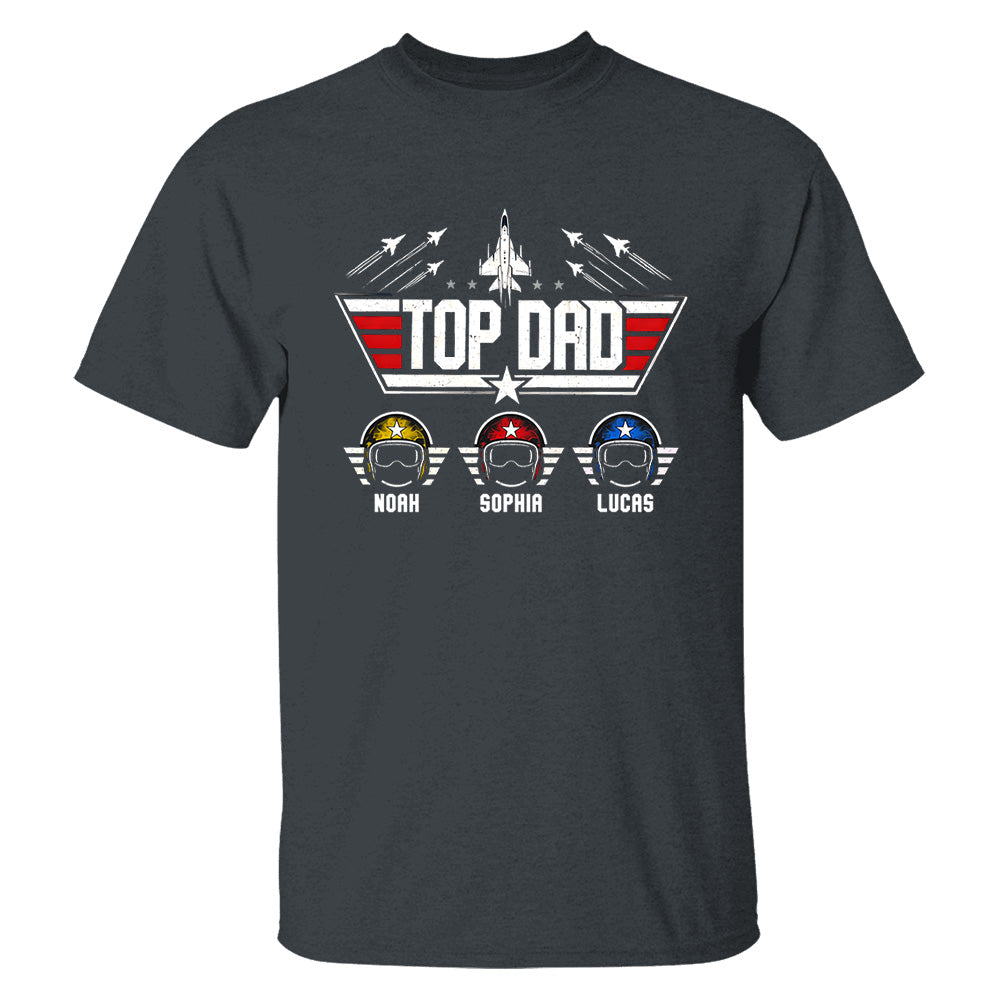 Personalized Top Dad Shirt, Father's Day Gift For Dad, Grandpa VH01