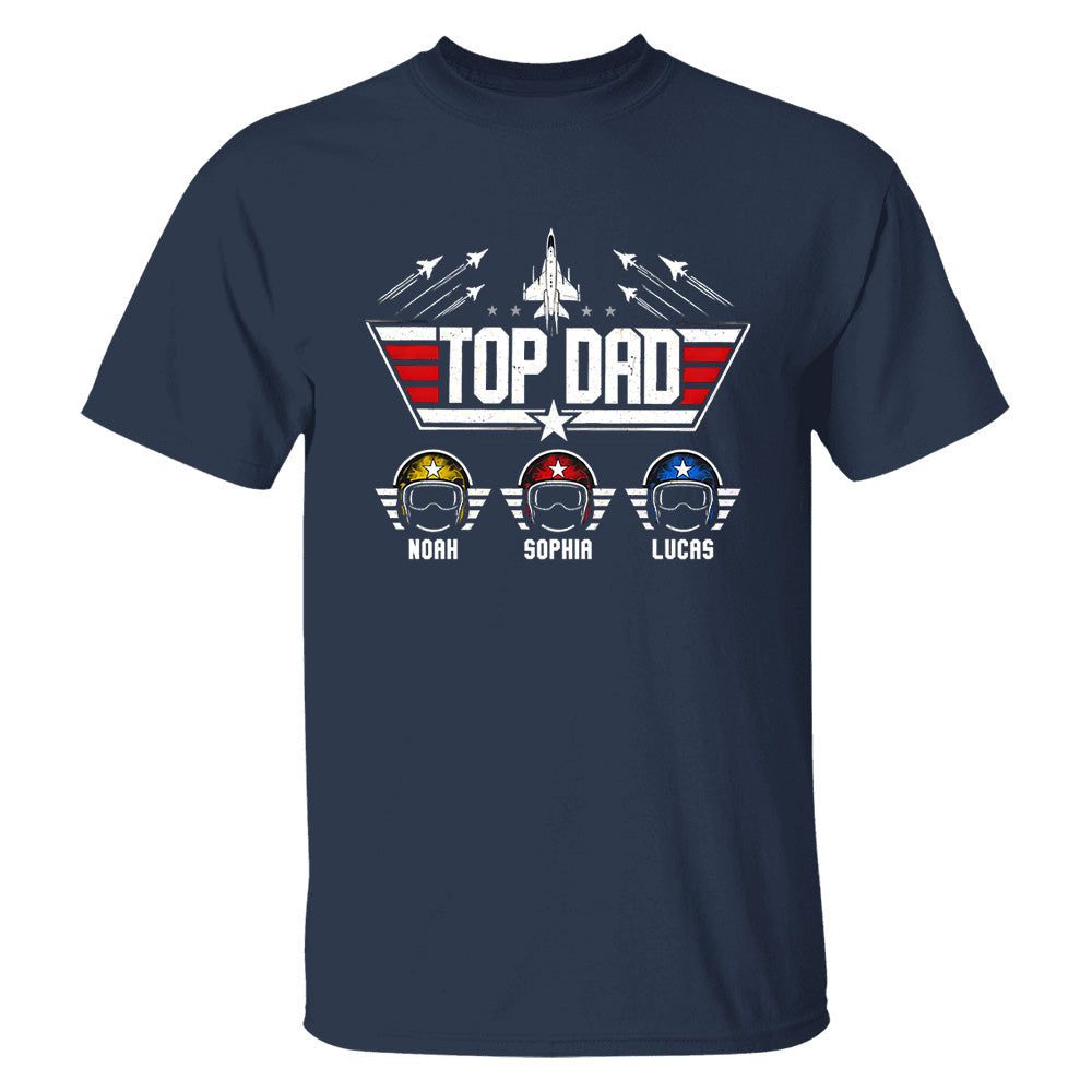 Personalized Top Dad Shirt, Father's Day Gift For Dad, Grandpa VH01
