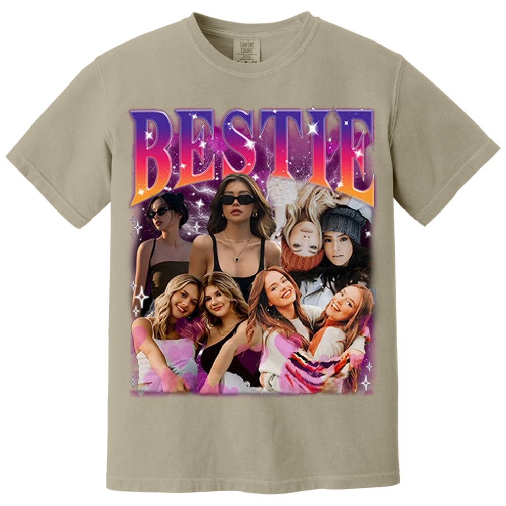 Custom Bestie Bootleg Shirt, Best Friend Bootleg Rap Tee, BFF Birthday Gift Ideas