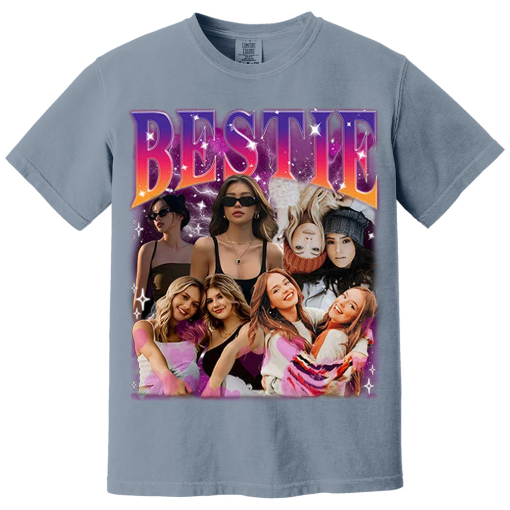 Custom Bestie Bootleg Shirt, Best Friend Bootleg Rap Tee, BFF Birthday Gift Ideas