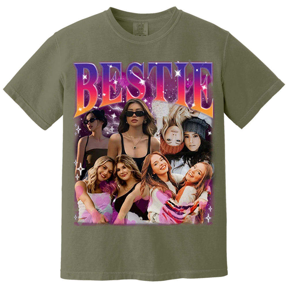 Custom Bestie Bootleg Shirt, Best Friend Bootleg Rap Tee, BFF Birthday Gift Ideas