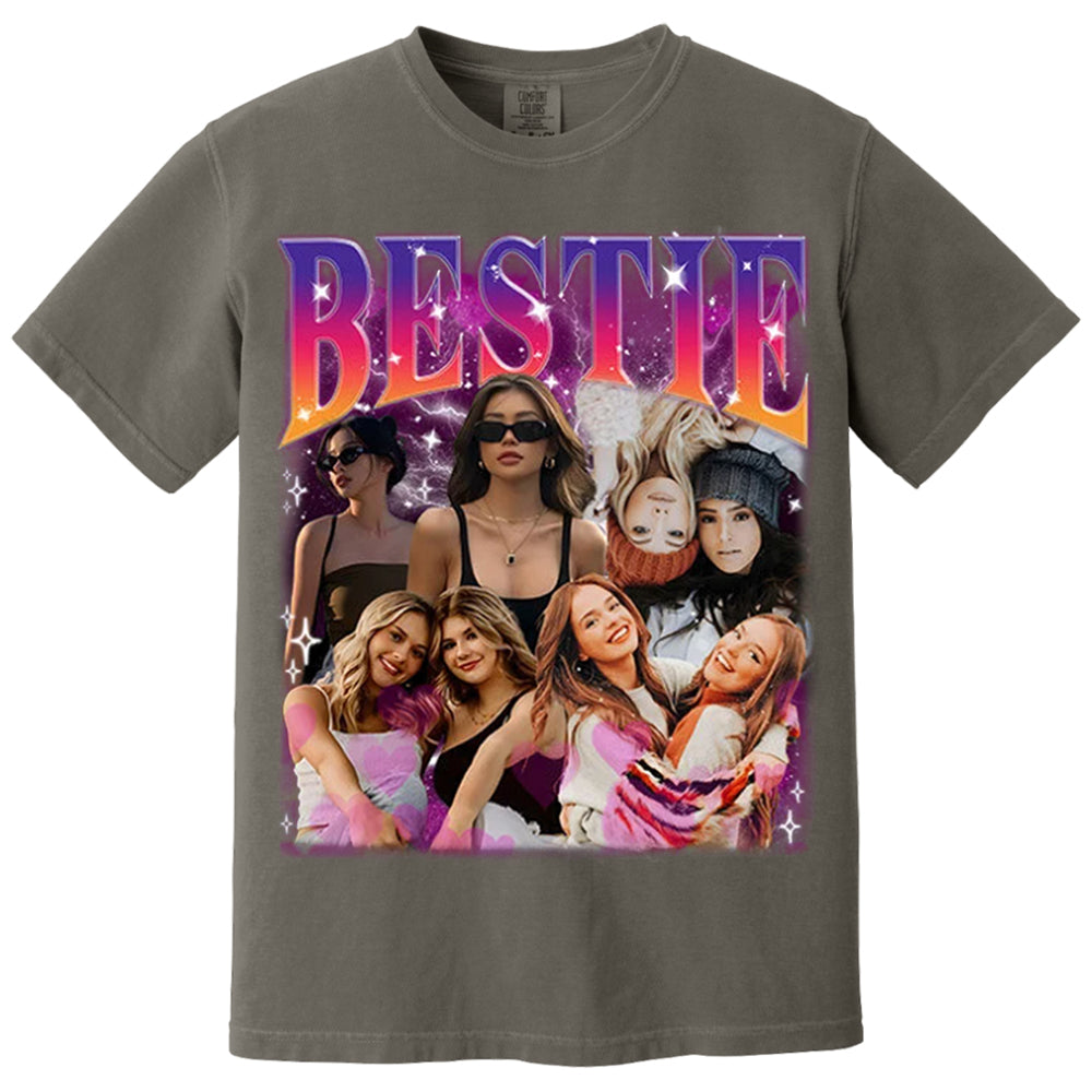 Custom Bestie Bootleg Shirt, Best Friend Bootleg Rap Tee, BFF Birthday Gift Ideas
