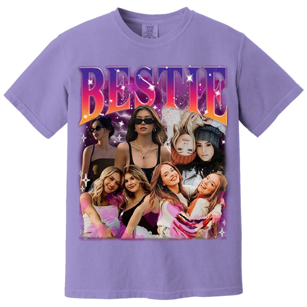 Custom Bestie Bootleg Shirt, Best Friend Bootleg Rap Tee, BFF Birthday Gift Ideas