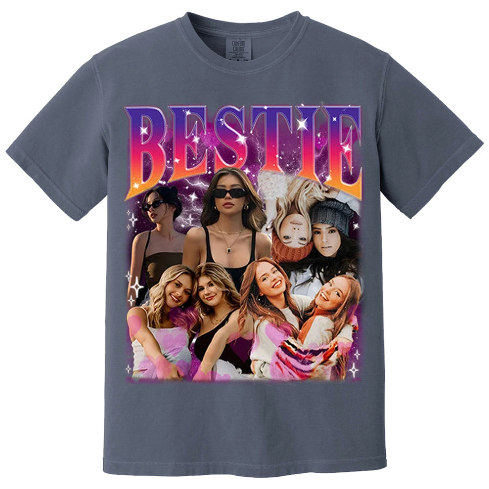 Custom Bestie Bootleg Shirt, Best Friend Bootleg Rap Tee, BFF Birthday Gift Ideas