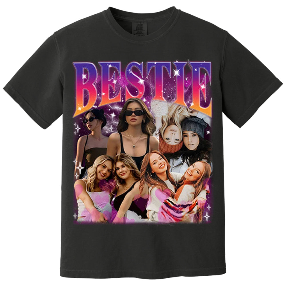Custom Bestie Bootleg Shirt, Best Friend Bootleg Rap Tee, BFF Birthday Gift Ideas
