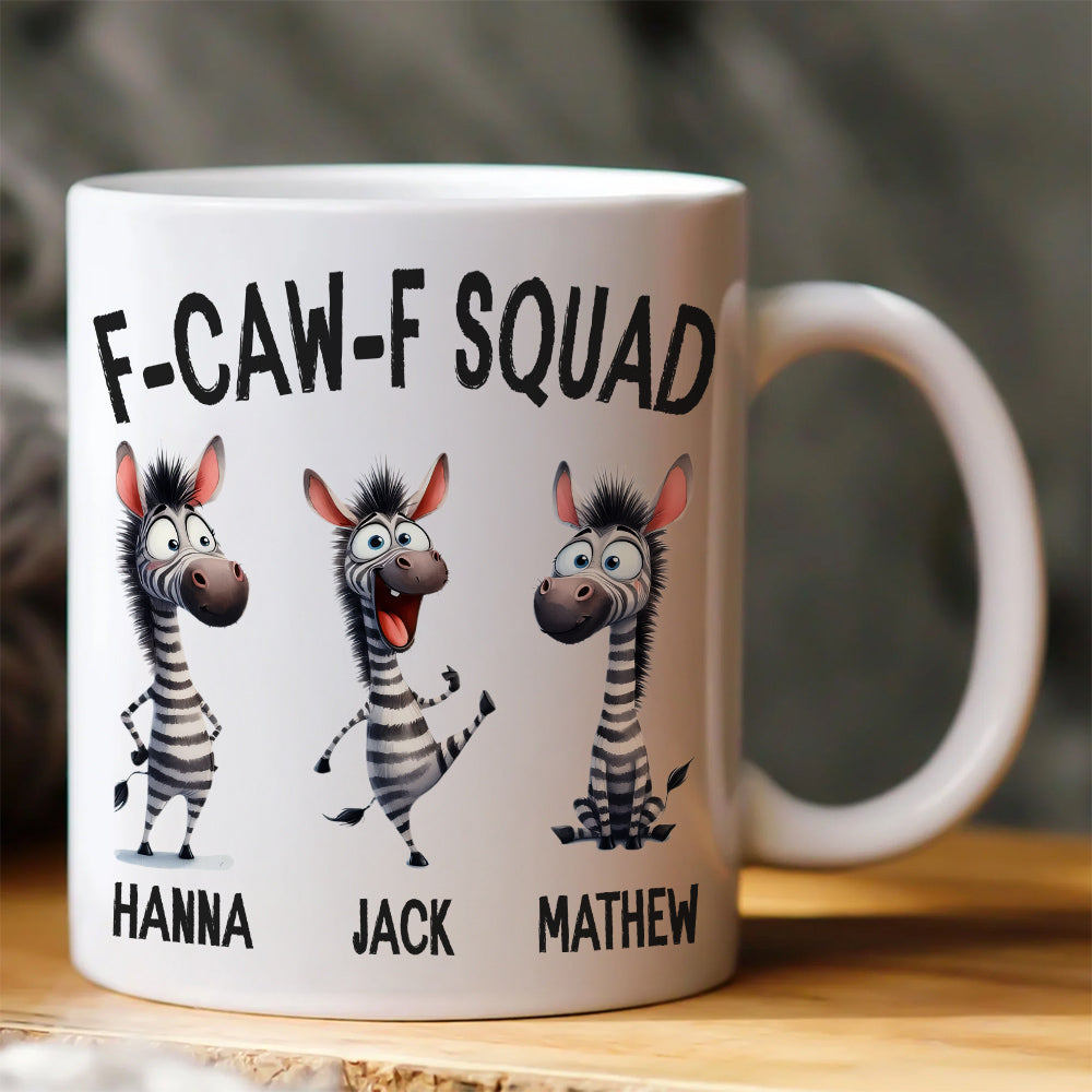 Best Team Ever Coffee Cup, Office Mug Gifts, Funny F-CAW-F Squad Coffee Mug, Corporate Christmas Gift, Employee Thank You Coffee Mug