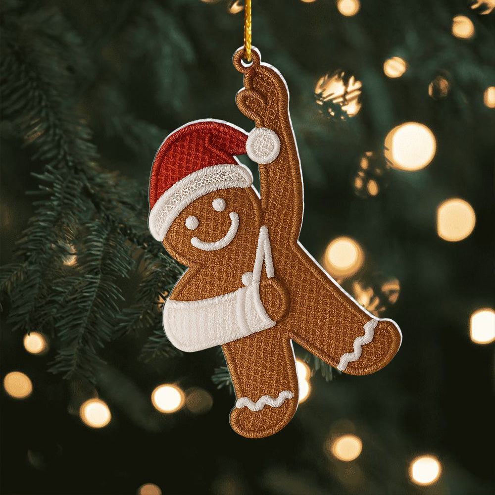 Injury Christmas Arcylic Ornament, Funny Gingerbread Xmas Ornament, Broken Arm Holiday Decor, Ornament Gift T18 VH01