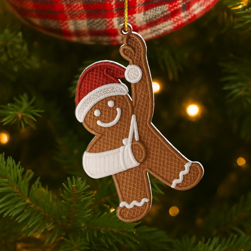 Injury Christmas Arcylic Ornament, Funny Gingerbread Xmas Ornament, Broken Arm Holiday Decor, Ornament Gift T18 VH01