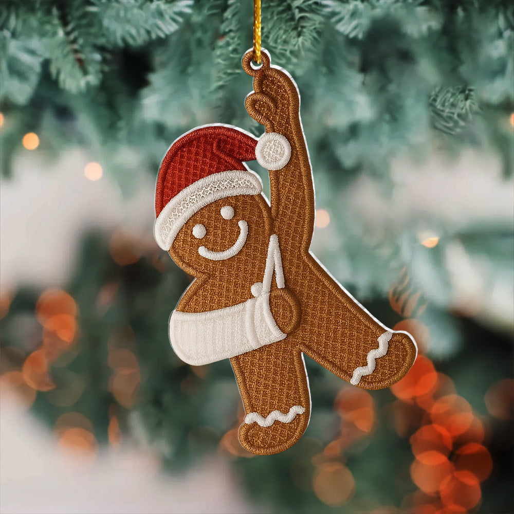 Injury Christmas Arcylic Ornament, Funny Gingerbread Xmas Ornament, Broken Arm Holiday Decor, Ornament Gift T18 VH01