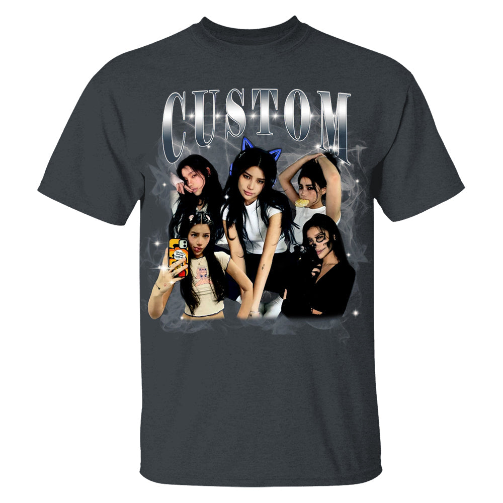 Custom Graphic Photo Vintage Bootleg Shirt, Family Bootleg Graphic Shirt