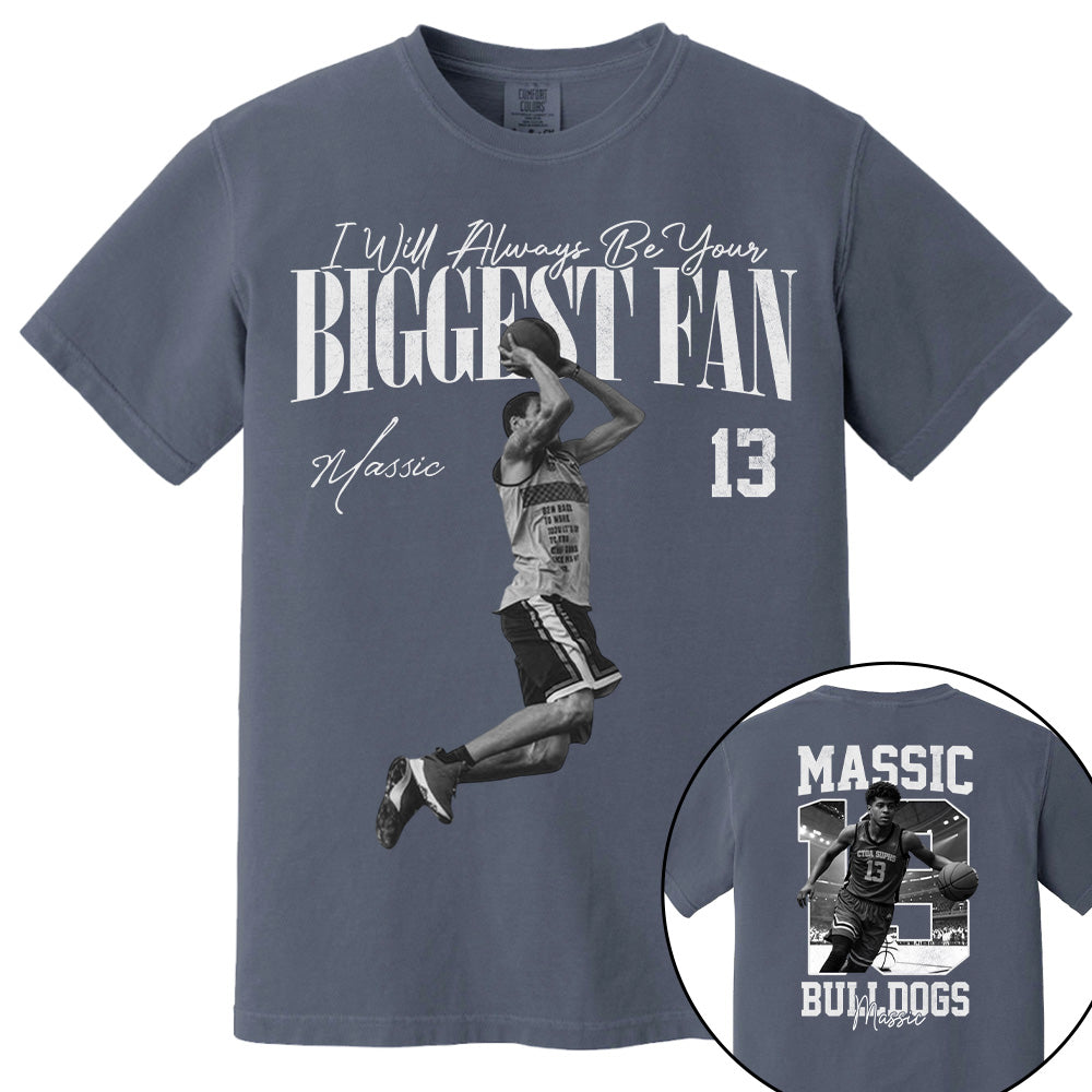 I'll Always Be Your Biggest Fan - Washed Tee Retro Bootleg Shirt - Gift For Basketball Lovers T1807