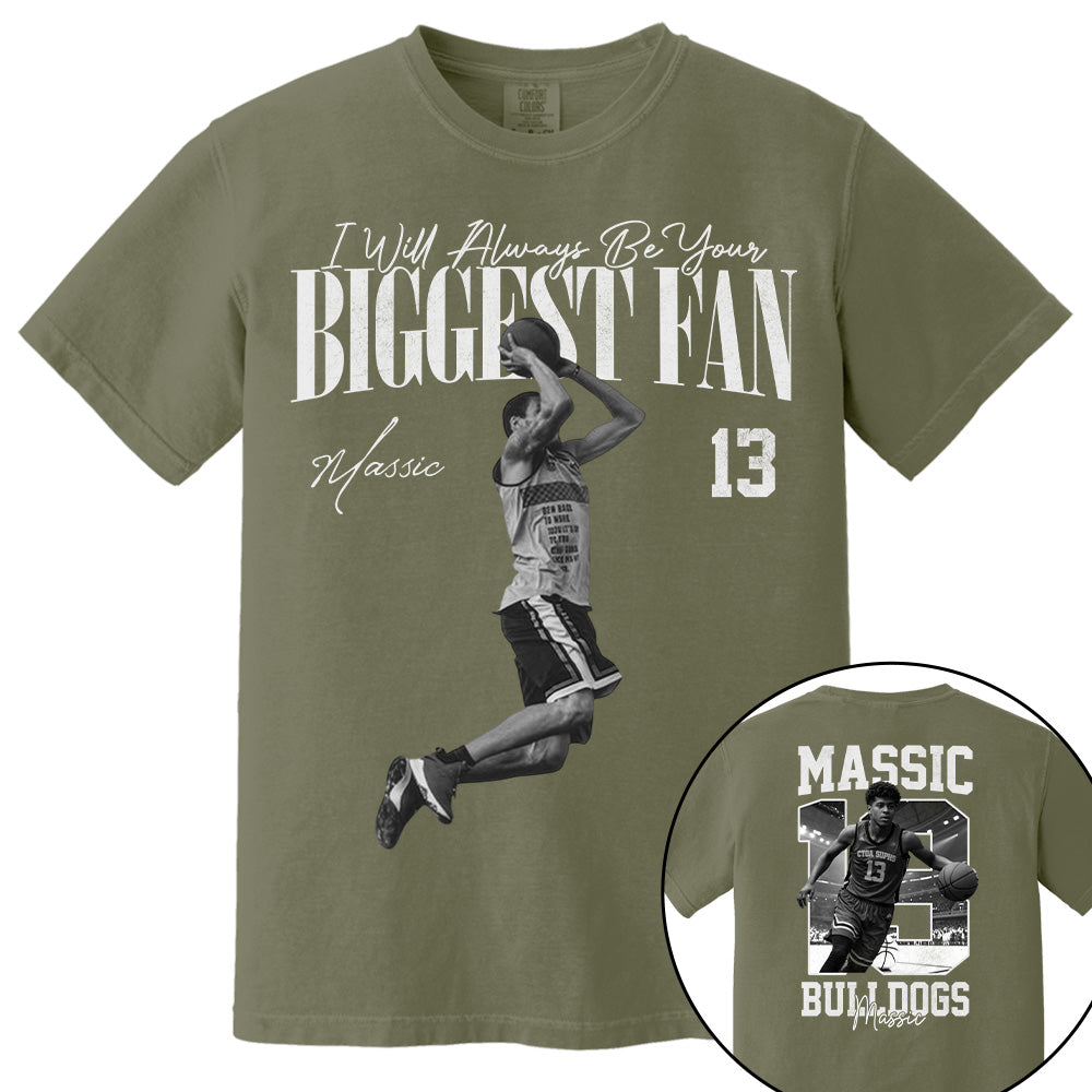 I'll Always Be Your Biggest Fan - Washed Tee Retro Bootleg Shirt - Gift For Basketball Lovers T1807