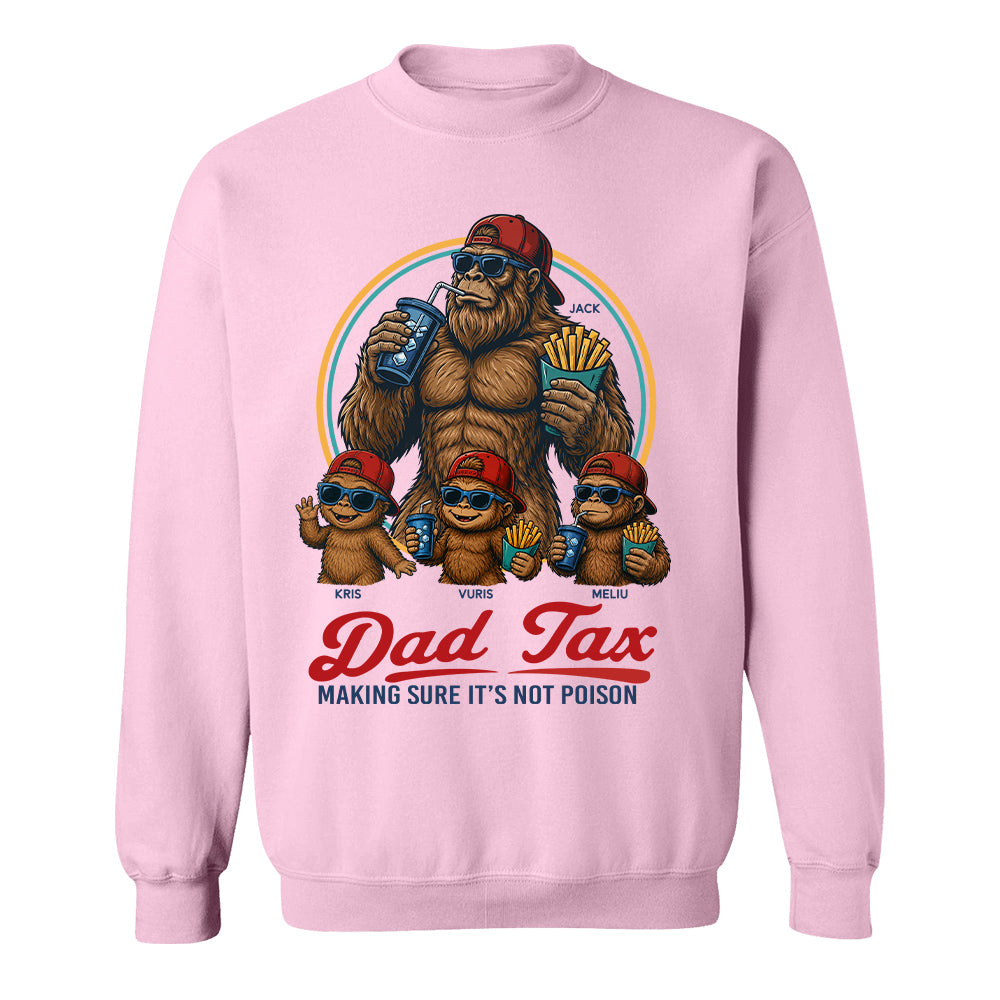 Personalized Dad Tax Shirt, Funny Dad Shirt, Fathers Day Shirt, Dad gifts, Birthday gift for dad, Husband Gift, Men Comfort Colors Shirt, Bigfoot Shirt T24