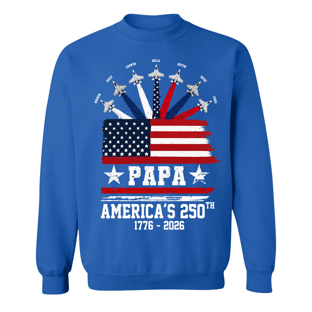 Custom Papa America 250th Anniversary, Gift For Dad Grandpa L0411 TH23