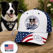 This Human Belongs To - Custom Photo Dog US 250 Anniversary Classic Cap - Gift For Dog Lovers, Dog Dad, Father's Day T1807 Pt99