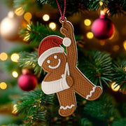 Injury Christmas Arcylic Ornament, Funny Gingerbread Xmas Ornament, Broken Arm Holiday Decor, Ornament Gift T18 VH01