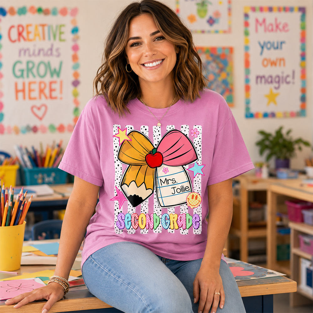 Custom Back to School Custom Shirts, Pre K to 5th Grade L0411 Hv01