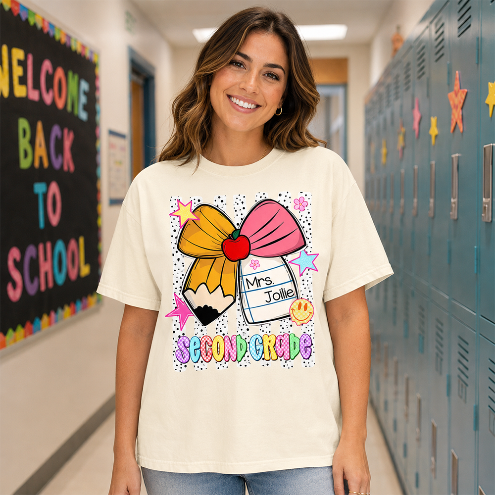 Custom Back to School Custom Shirts, Pre K to 5th Grade L0411 Hv01