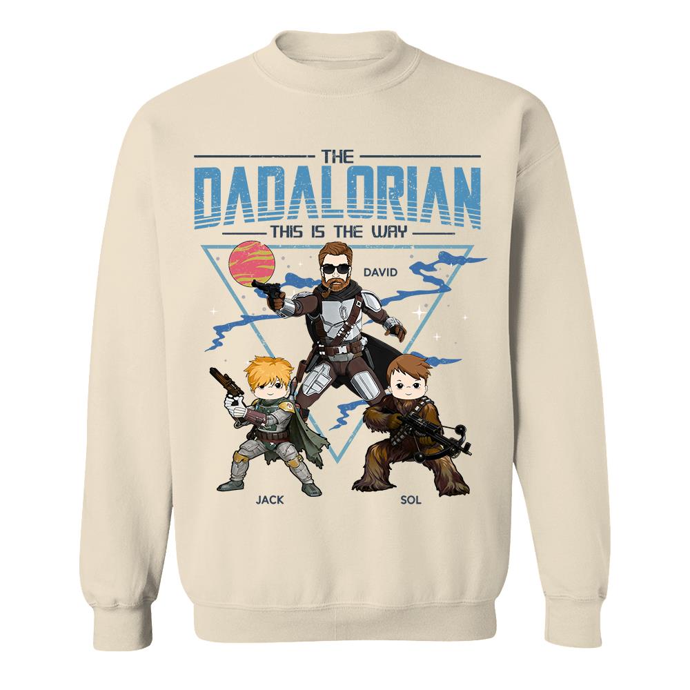 The Dadalorian This Is The Way Personalized Shirt For Dad Father's Day Gift T1807 Hv01