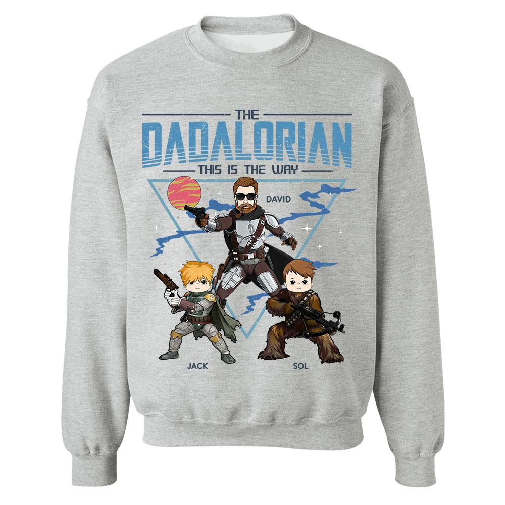 The Dadalorian This Is The Way Personalized Shirt For Dad Father's Day Gift T1807 Hv01