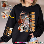 Custom Photo Basketball Player Shirt - Personalized Team Name School Name - Basketball Mom/Dad/Family Shirt A2110