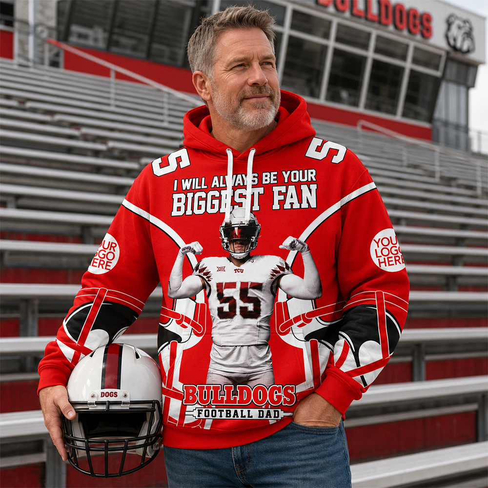 I Will Always Be Your Biggest Fan Personalized All Over Print Shirt For Football Mom Grandma Sport Family Hv01