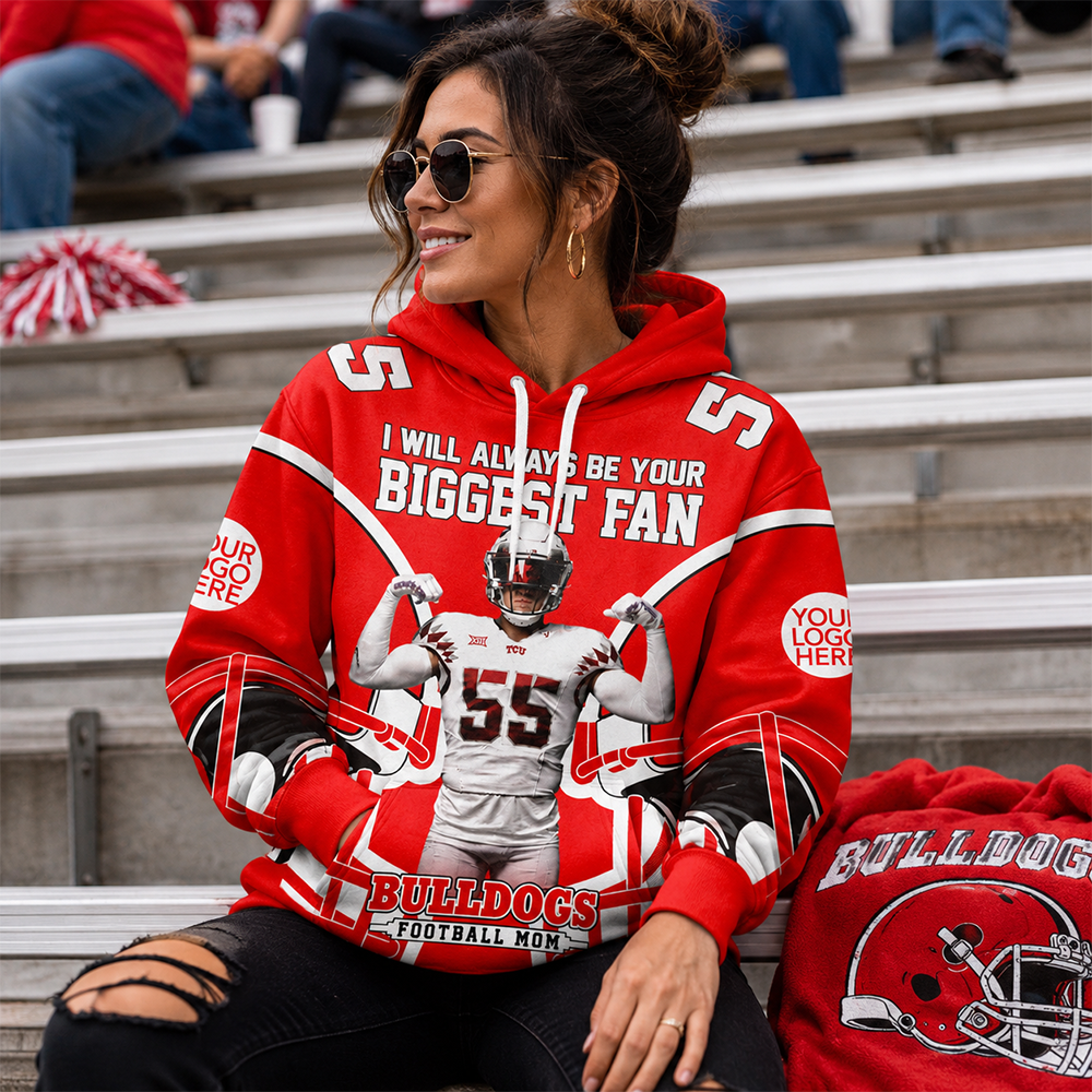 I Will Always Be Your Biggest Fan Personalized All Over Print Shirt For Football Mom Grandma Sport Family Hv01