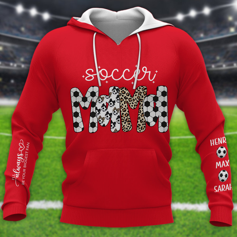 Personalized Soccer Mama Shirt, I'll Always Be Your Biggest Fan, Custom Soccer Sports Grandma Nickname Shirt, Gift For Sports Family T1807 Pt99