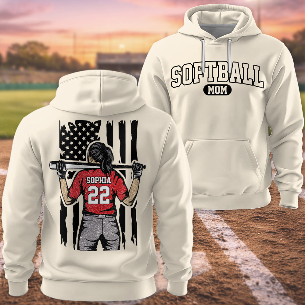 Softball Mom - I Will Always Be Your Biggest Fan - Personalized Shirt For Basketball Family NA02 Hv01