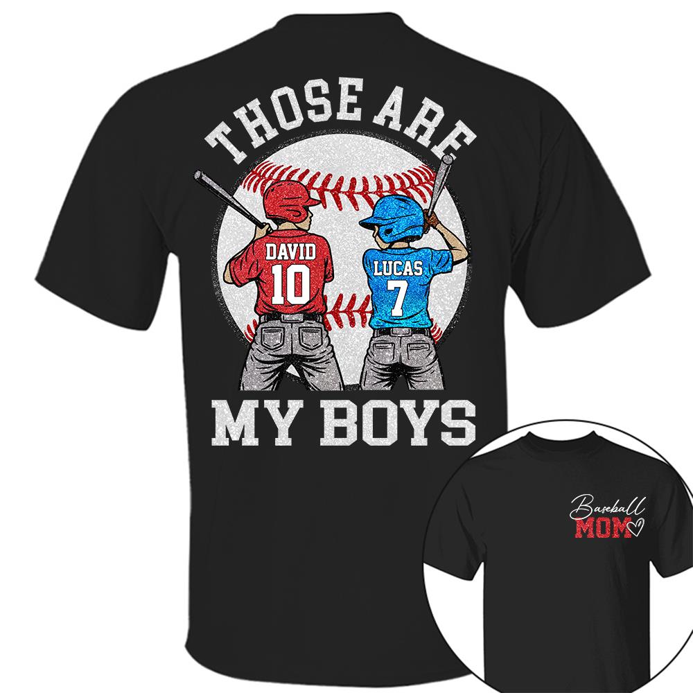 Personalized Baseball Mom Softball Ballpark Mom Shirt Those Are My Kids Shirt Gift For Sport Family T1807 Hv01