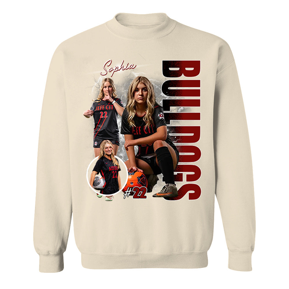 Custom Photo Soccer Player Shirt - Personalized Team Name School Name Bootleg Shirt Na02 Pt99