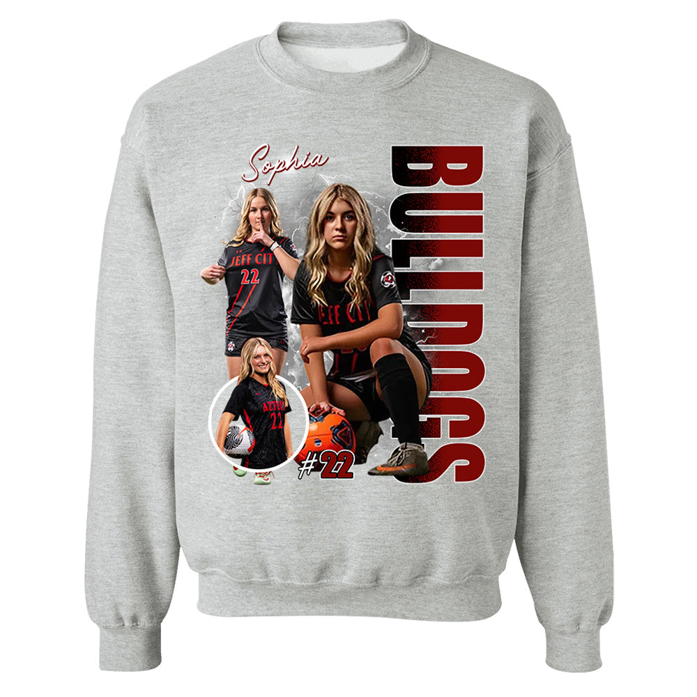 Custom Photo Soccer Player Shirt - Personalized Team Name School Name Bootleg Shirt Na02 Pt99